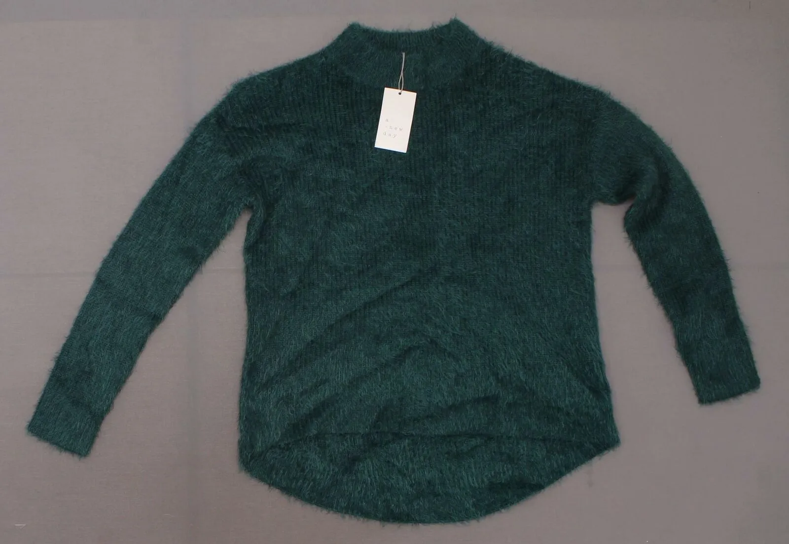 A New Day Women's Casual Fit Textured Mock Turtleneck Pullover Sweater