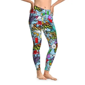 Alleyway Masterpiece Graffiti Leggings