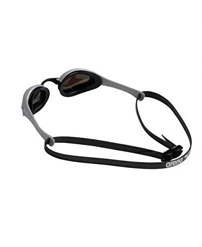 Arena Cobra Ultra Swim Goggles, Blue/Silver, Swipe Anti-Fog Mirror