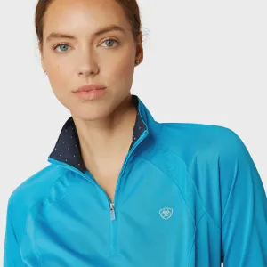 Ariat Ladies 1/4 Zip 2.00 Sunstopper Hawaiian Surf
