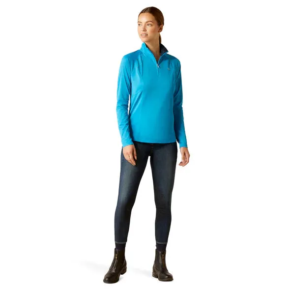 Ariat Ladies 1/4 Zip 2.00 Sunstopper Hawaiian Surf