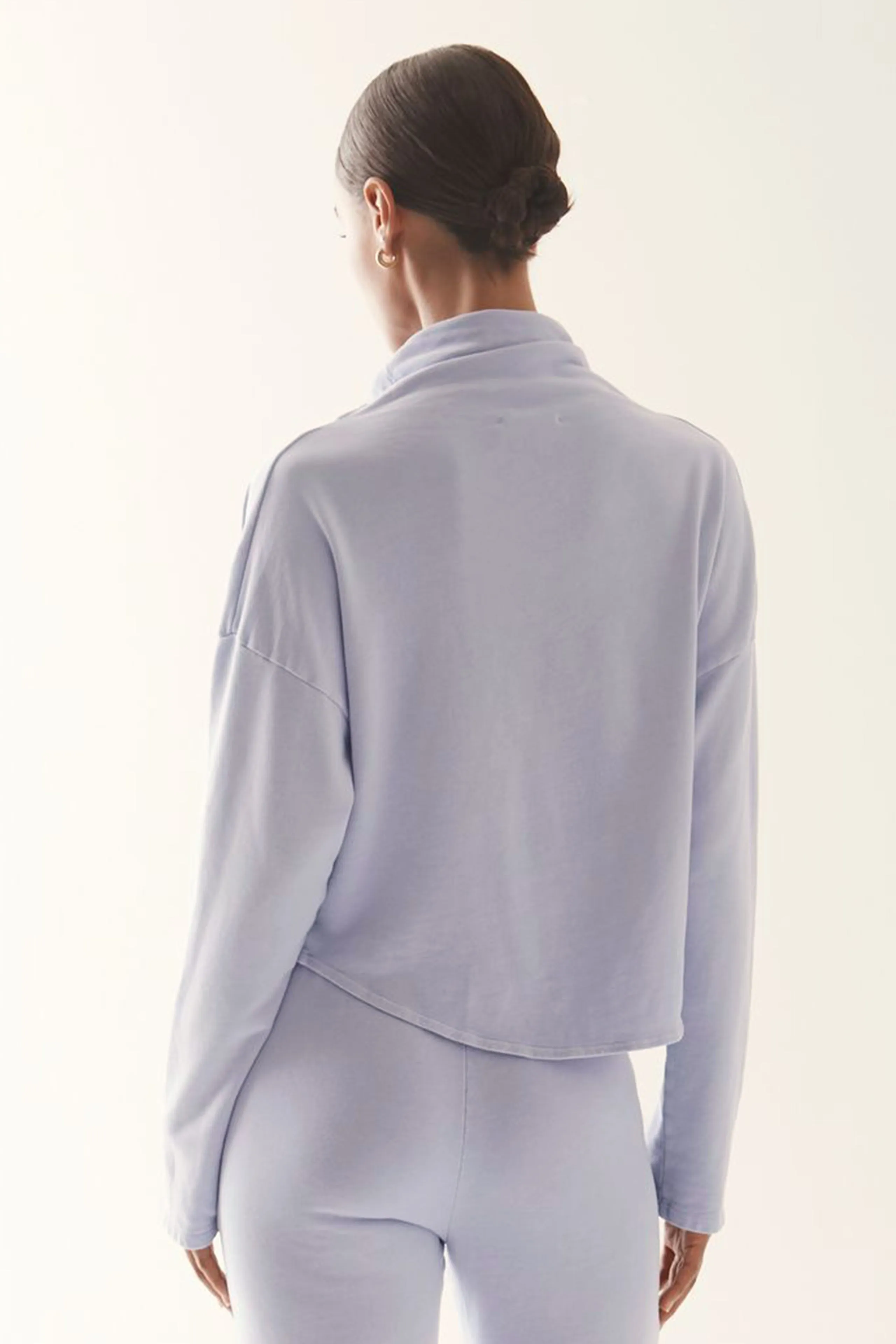 Asymmetrical Drape Turtleneck