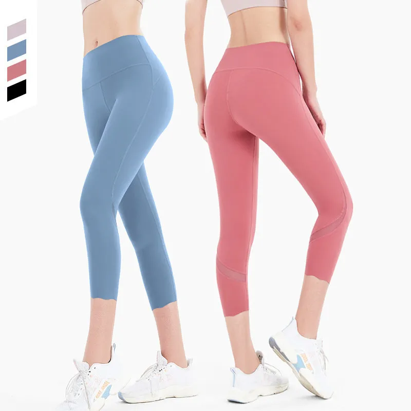 Athletic fitness yoga naked feeling sports wear workout tiktok cropped leggings