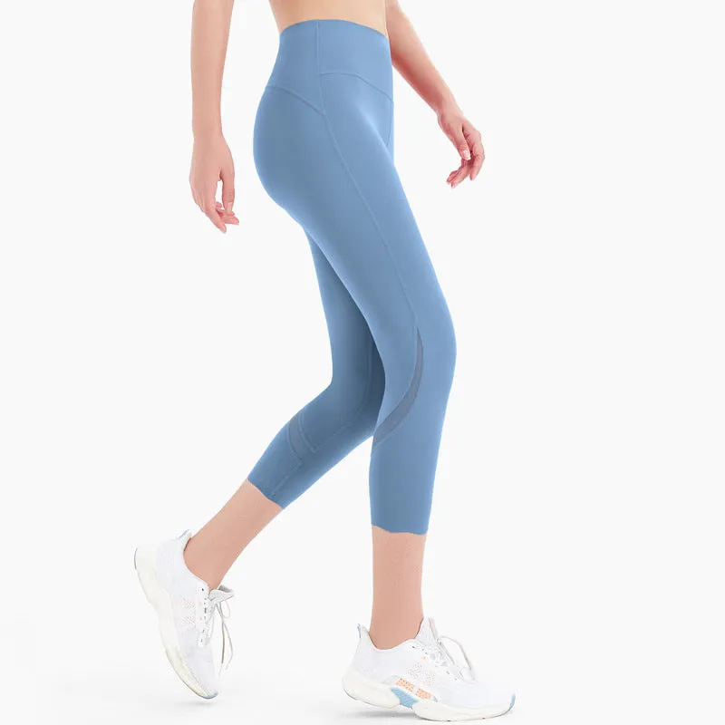 Athletic fitness yoga naked feeling sports wear workout tiktok cropped leggings