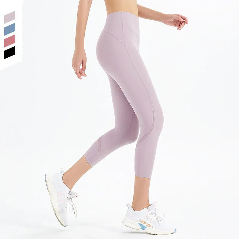 Athletic fitness yoga naked feeling sports wear workout tiktok cropped leggings
