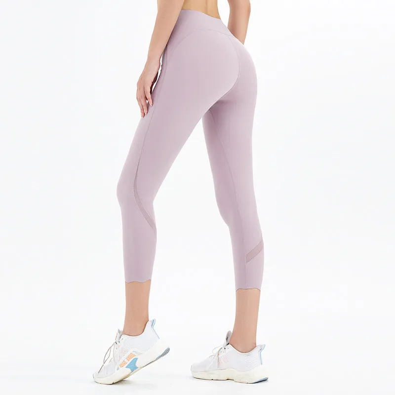 Athletic fitness yoga naked feeling sports wear workout tiktok cropped leggings