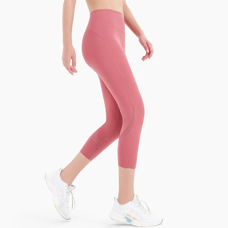 Athletic fitness yoga naked feeling sports wear workout tiktok cropped leggings