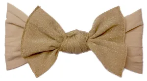 Baby Bling Metallic Knot Headband-Blush