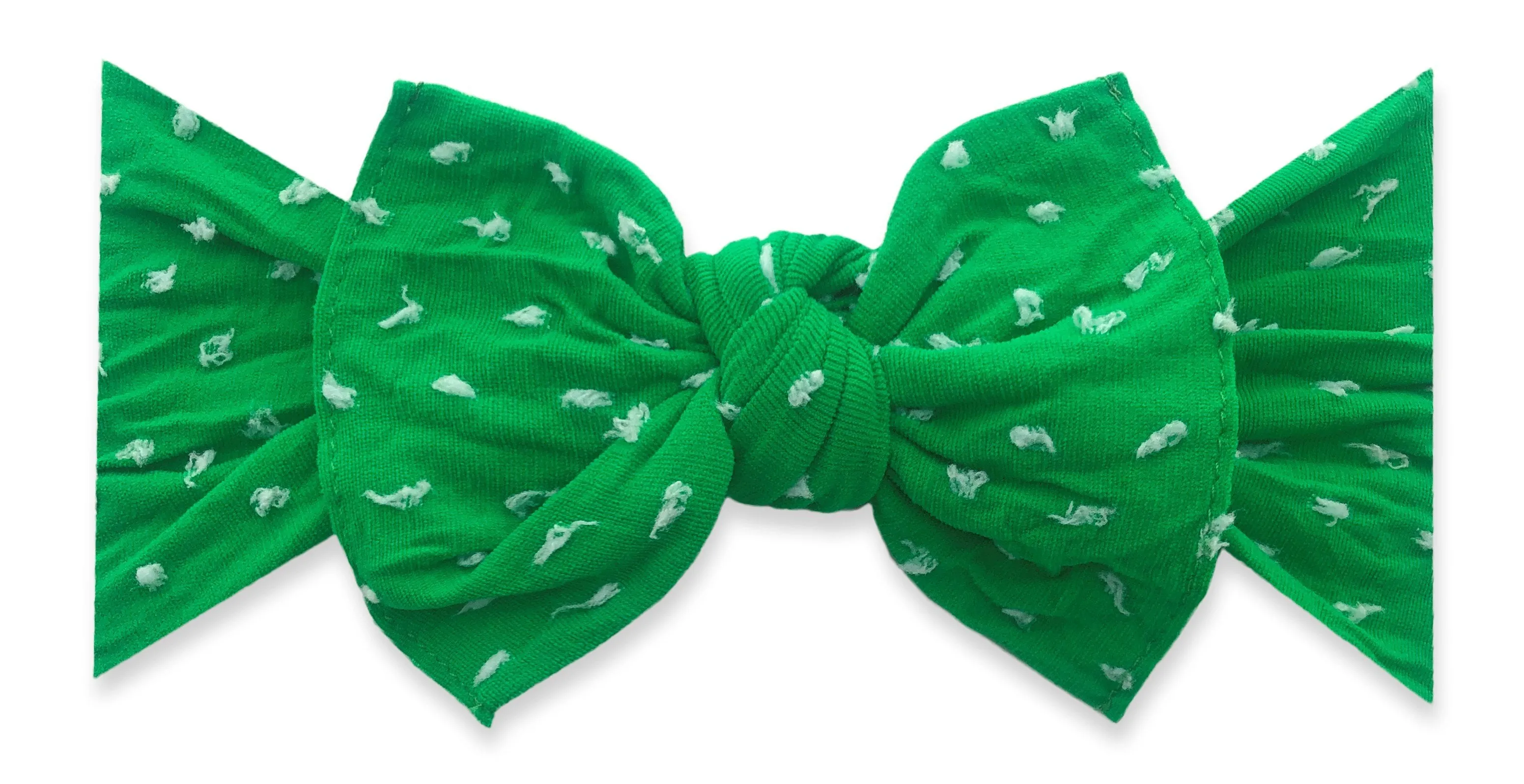 Baby Bling Shabby Patterned Knot Headband - Kelly