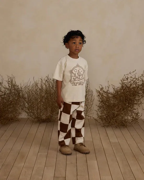 Baggy Cord Pant - Saddle Check