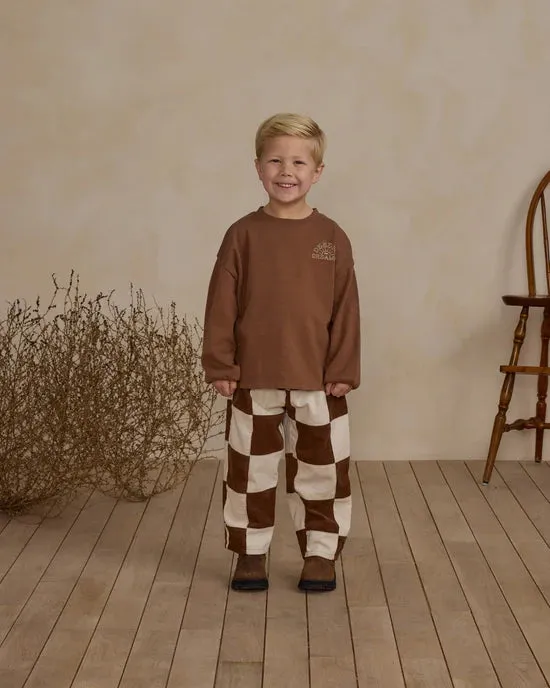 Baggy Cord Pant - Saddle Check