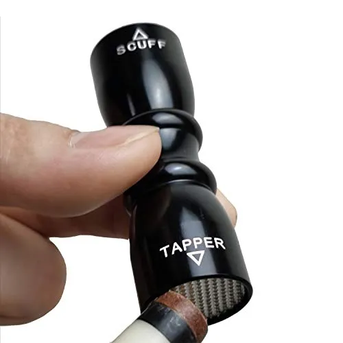 BALIKEN/Pool Chalk/ 3 in 1 Snooker Pool Cue Tip Tool Billiard Cue Accessories Shaper/Tapper/Aerator/Pool Stick (Black)
