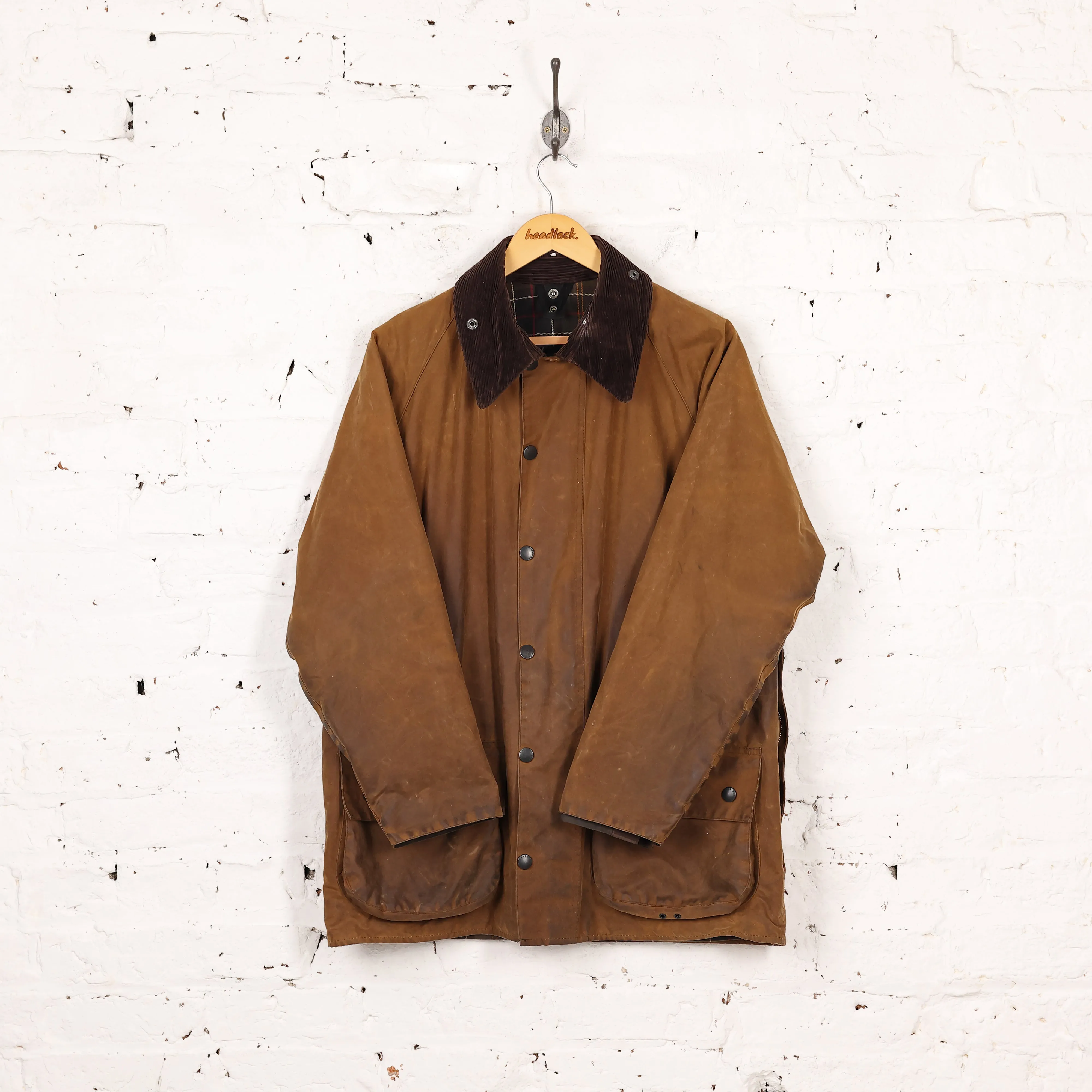 Barbour Classic Moorland Wax Jacket Coat - Brown - M