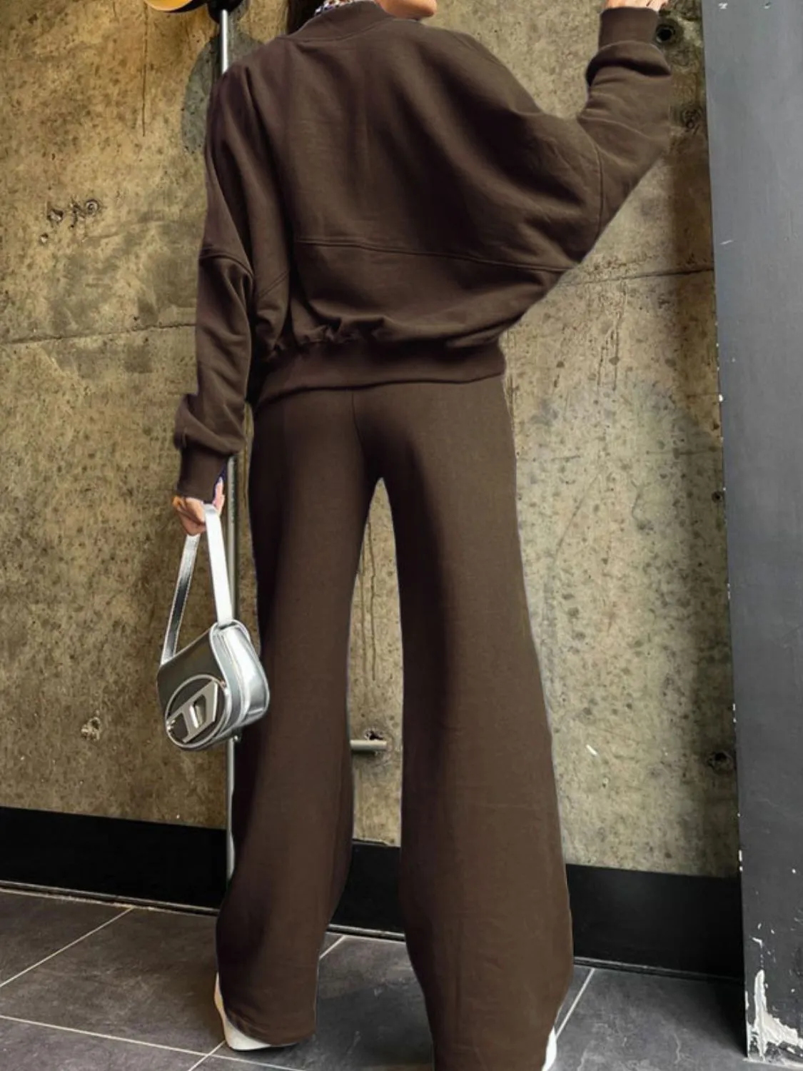 Baseball Collar Pants Set
