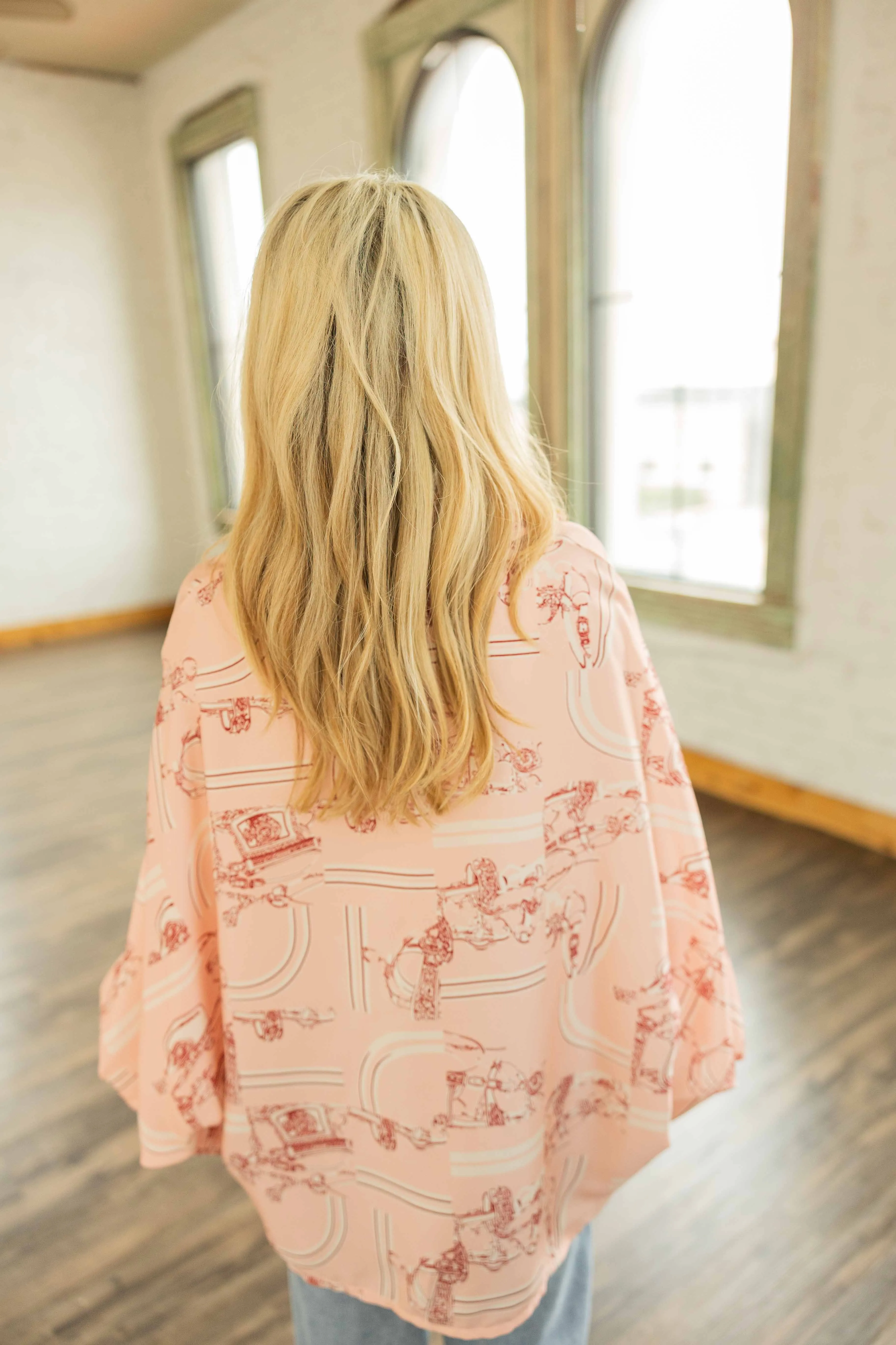 [BEULAH STYLE] ROSIE TOP EQUESTRIAN SATIN TOP