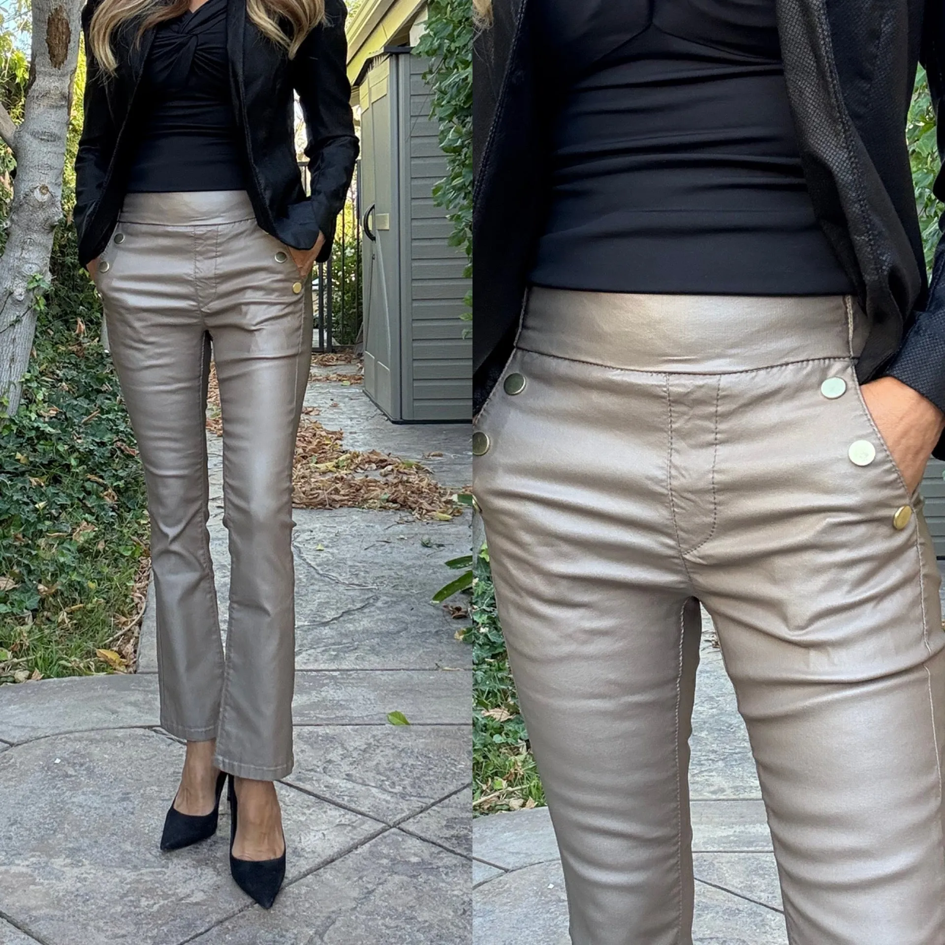 Bevy Flog Sofia Beige Vegan Crop