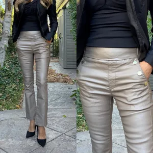 Bevy Flog Sofia Beige Vegan Crop