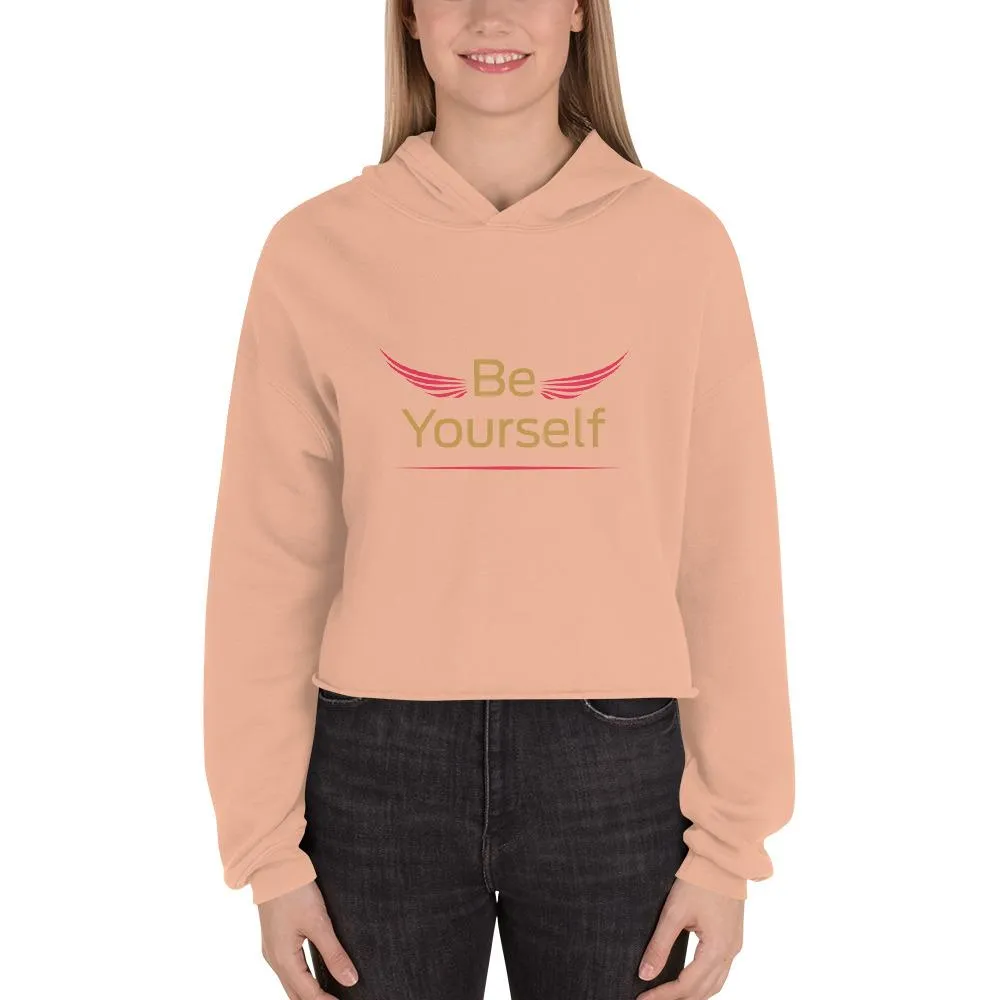 BirdGirls Be Yourself World Crop Hoodie