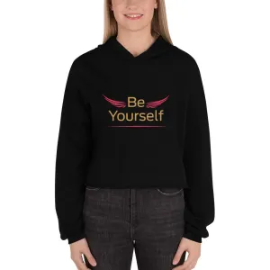 BirdGirls Be Yourself World Crop Hoodie