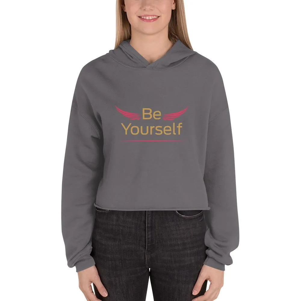 BirdGirls Be Yourself World Crop Hoodie