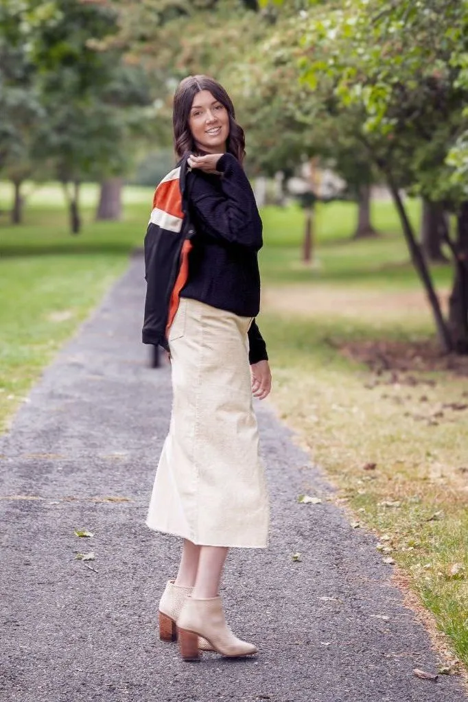 Black Cable Knit Sweater