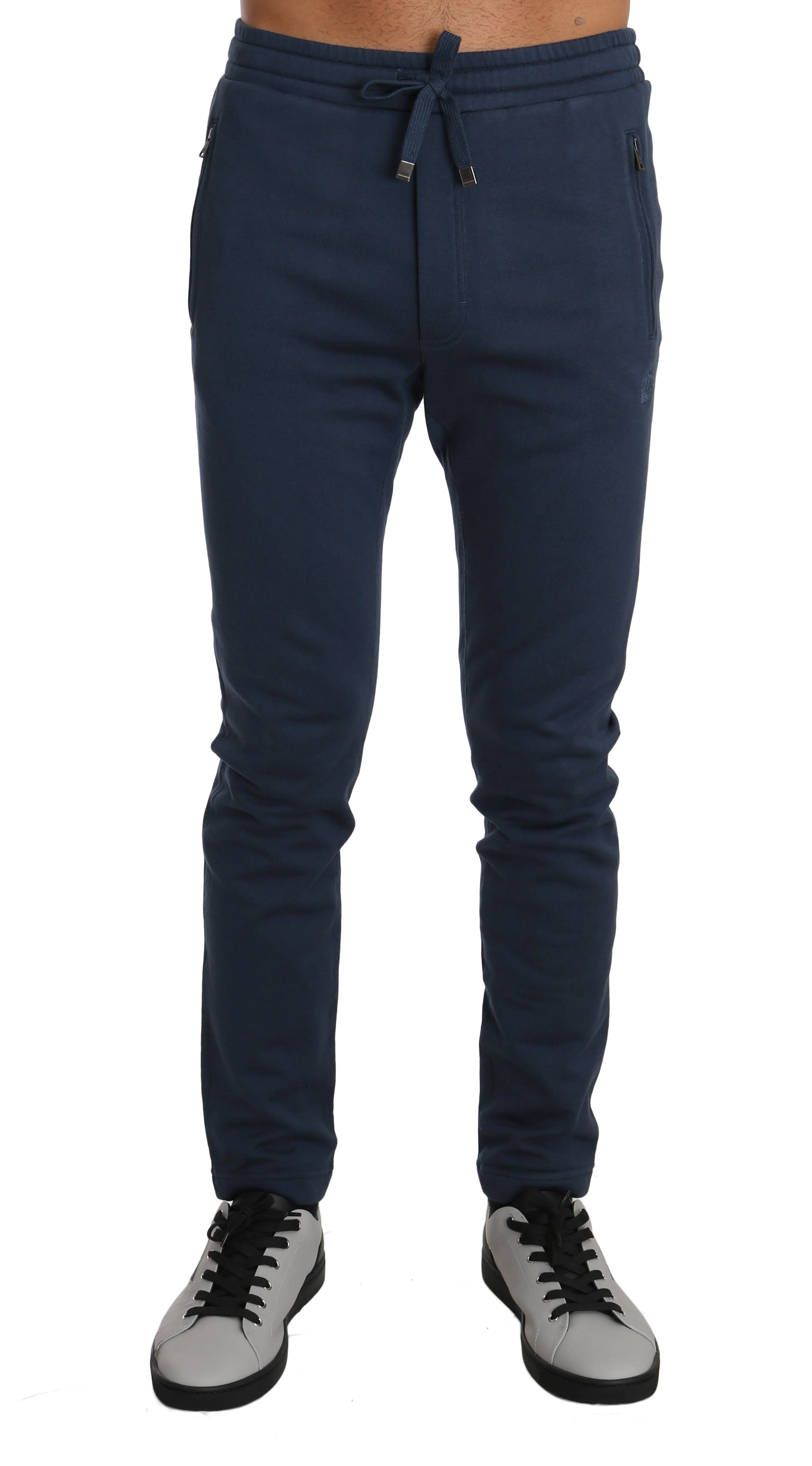 Blue Cotton Crown Sport Casual Trousers