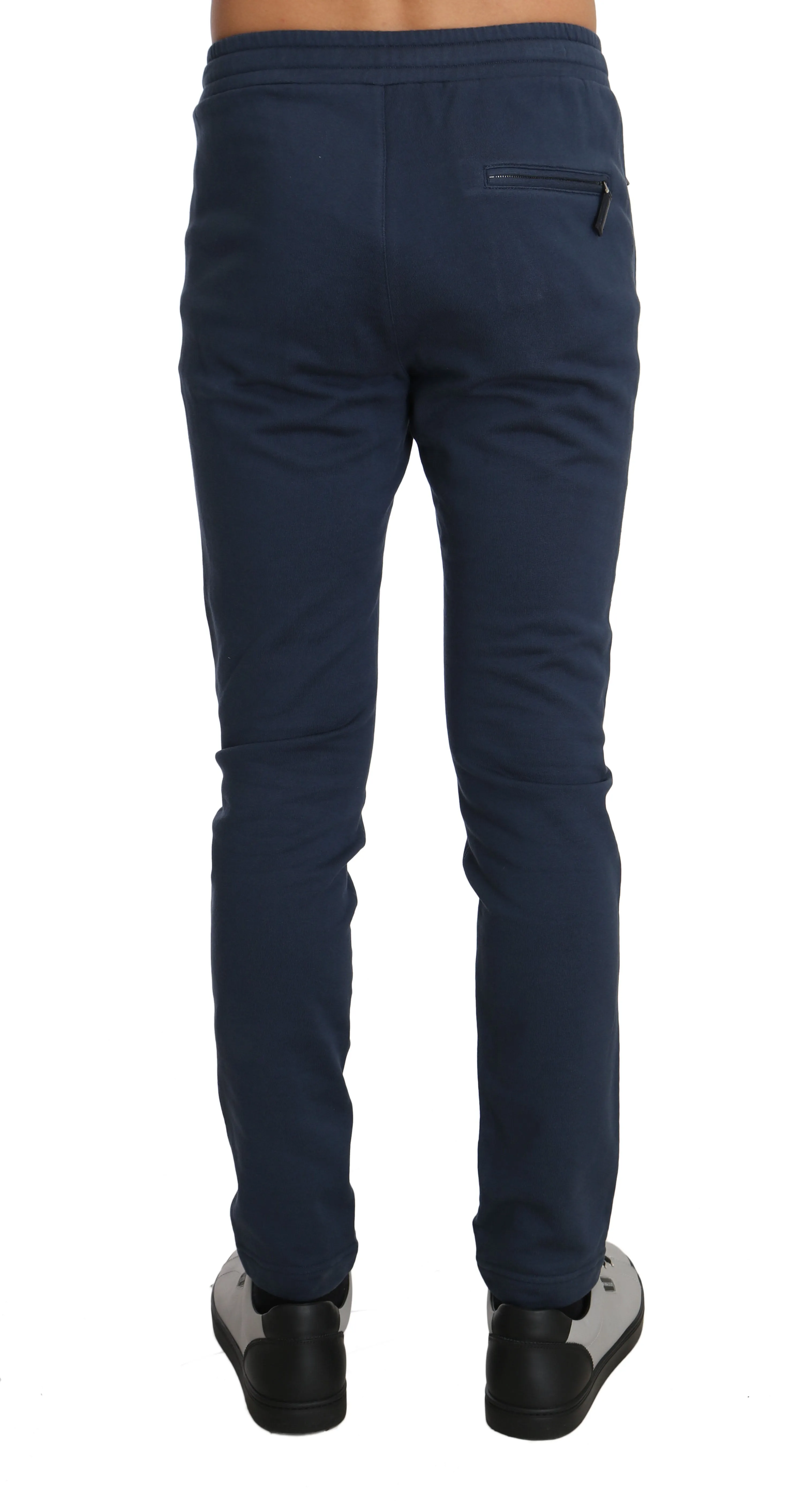Blue Cotton Crown Sport Casual Trousers