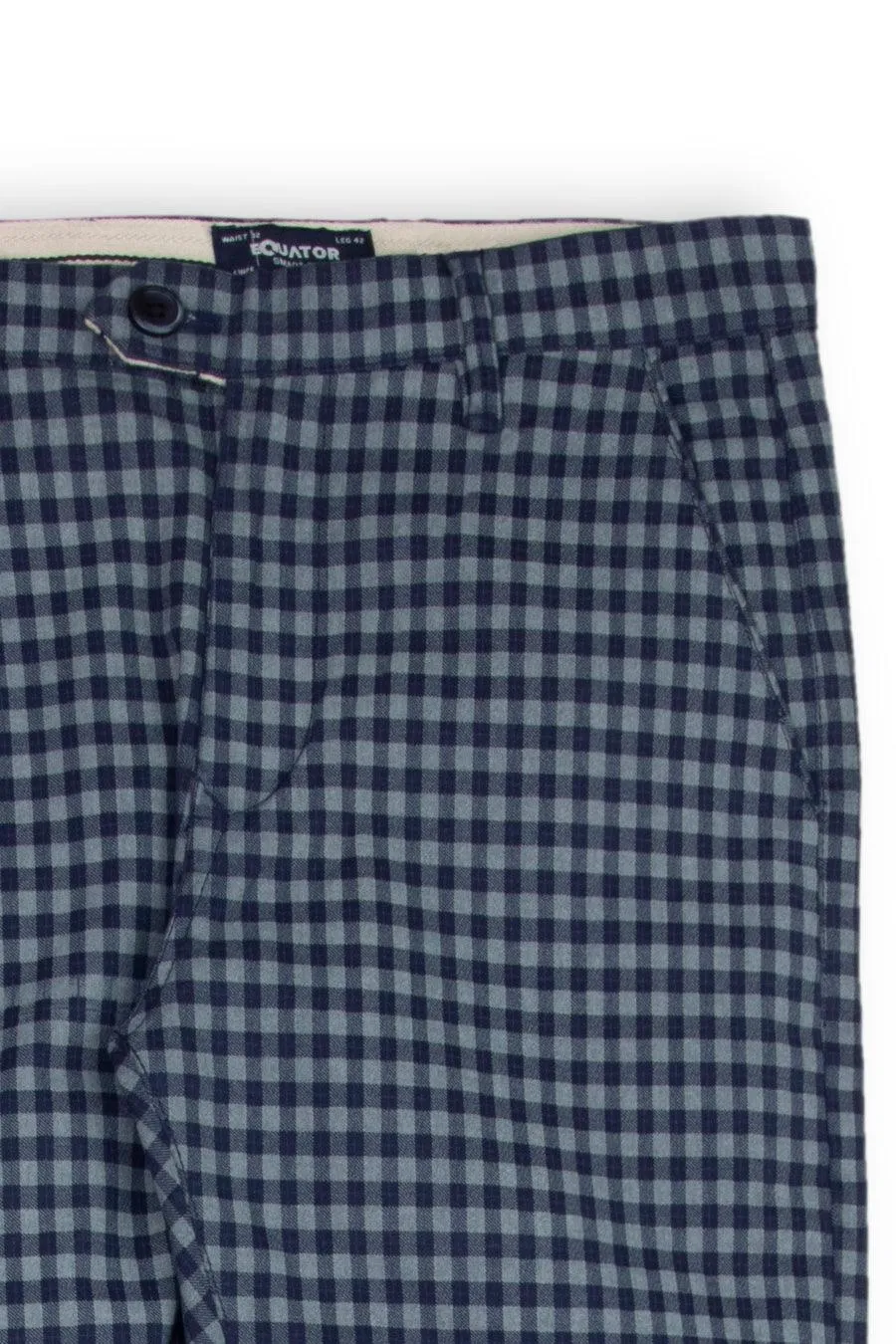 BLUE GINGHAM PANTS