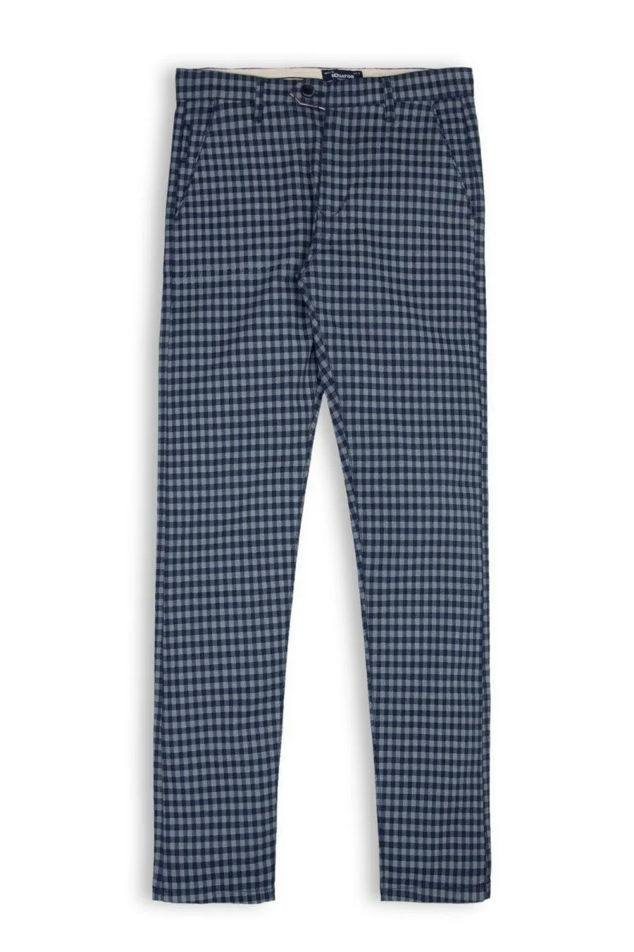BLUE GINGHAM PANTS