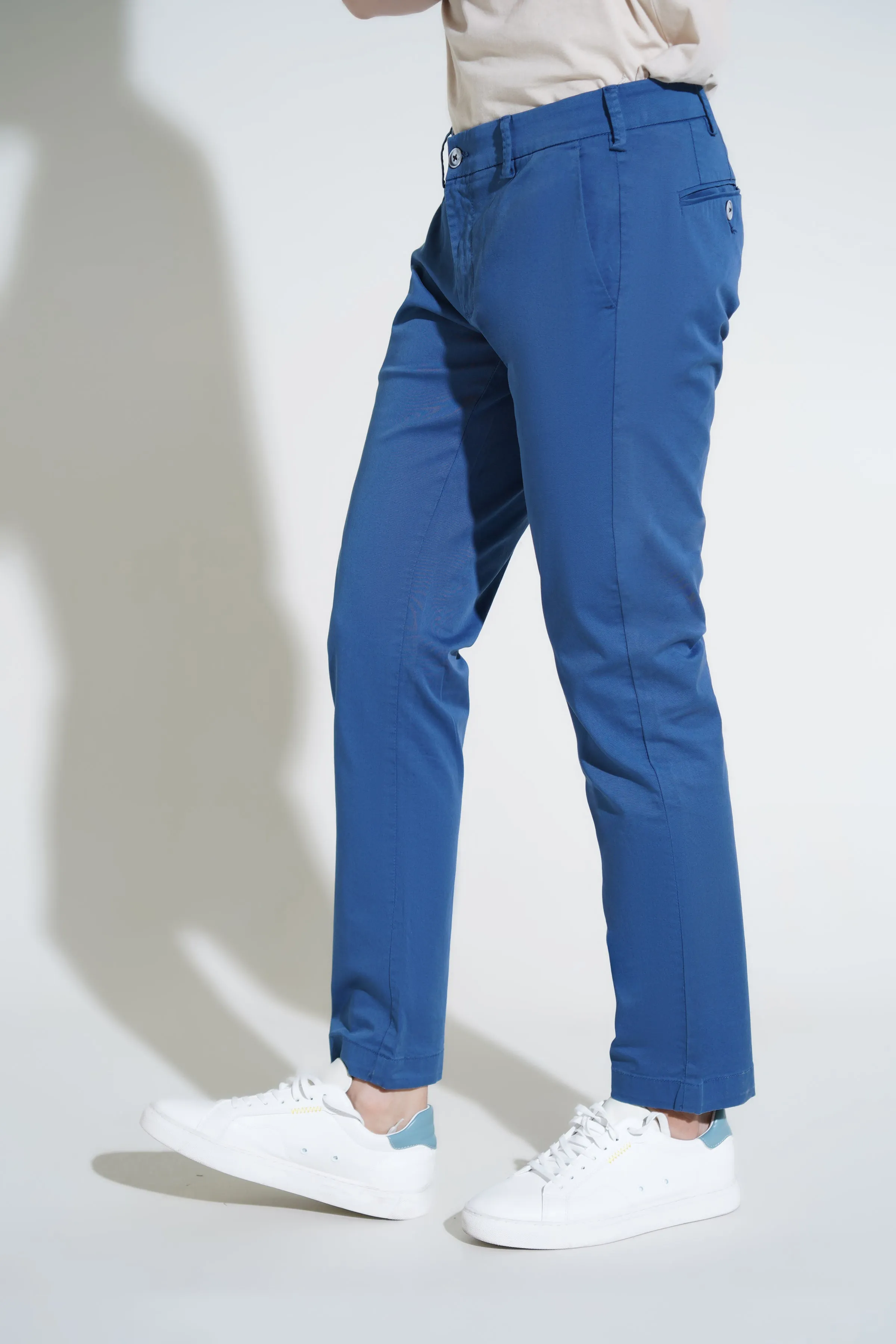 Blue Smart Fit Fashion Pant