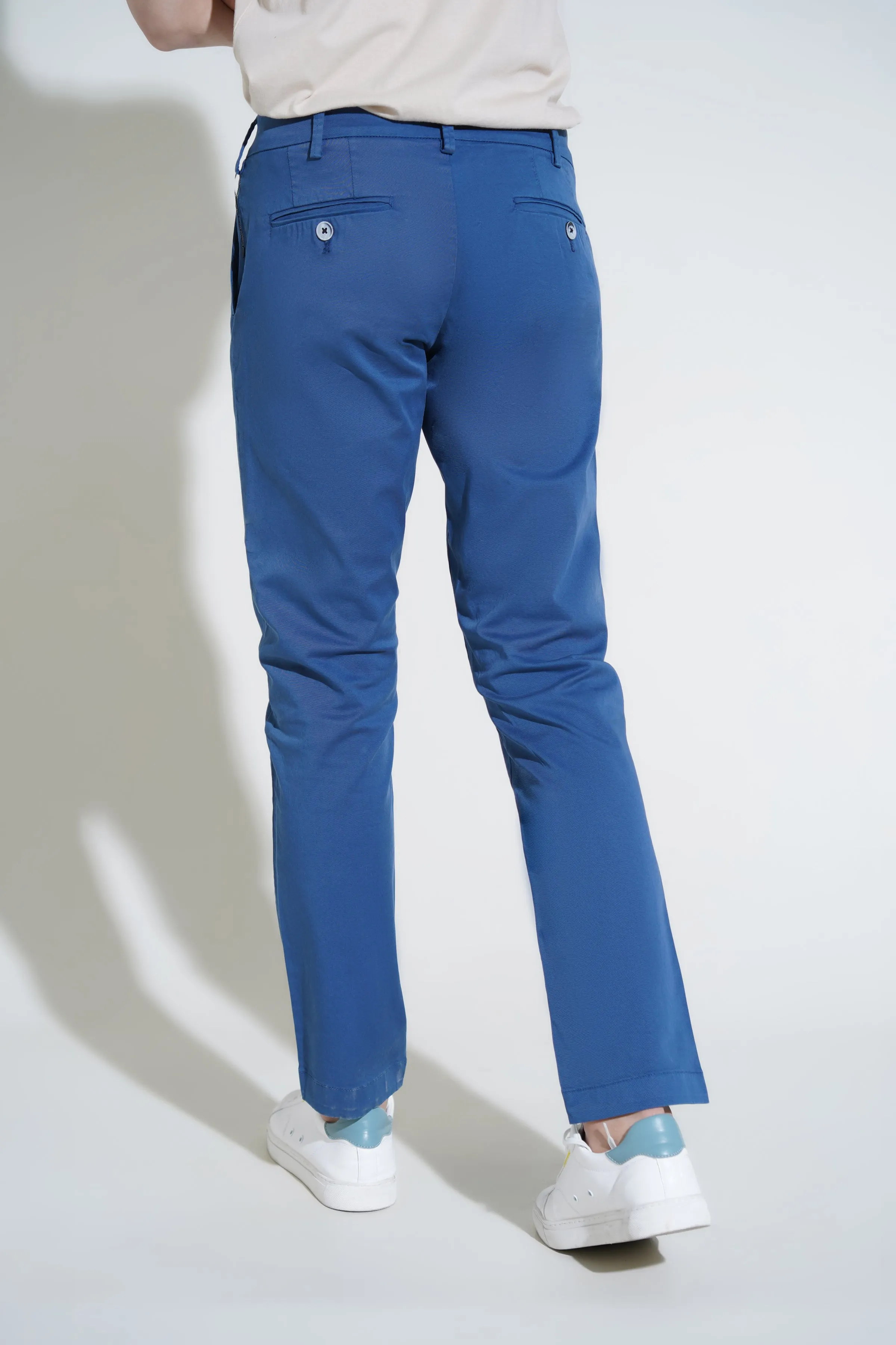 Blue Smart Fit Fashion Pant