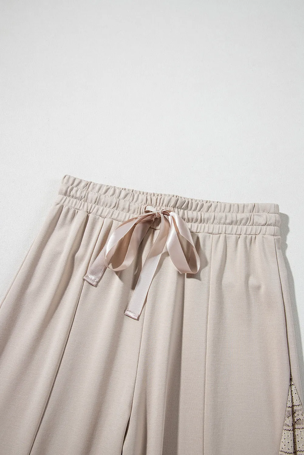 Boho Lace Patchwork Wide Leg Pants
