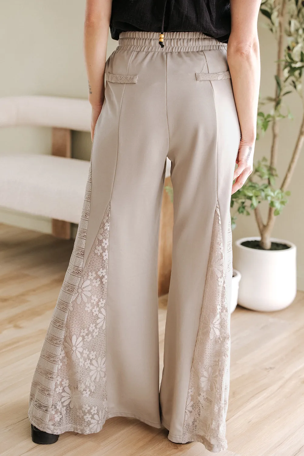 Boho Lace Patchwork Wide Leg Pants
