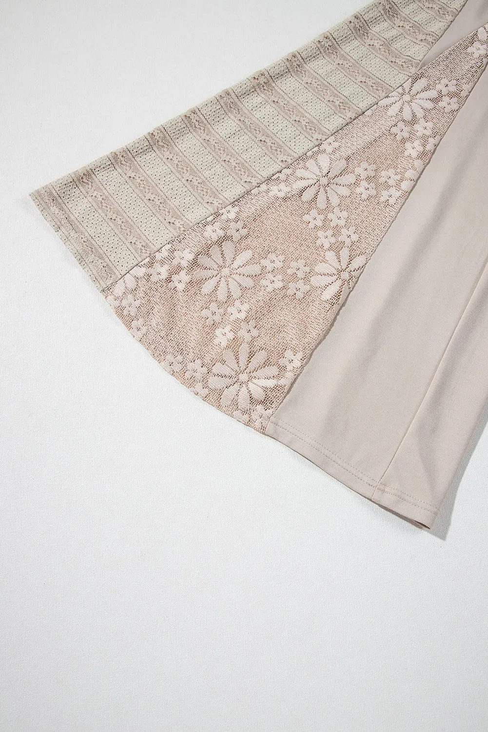 Boho Lace Patchwork Wide Leg Pants