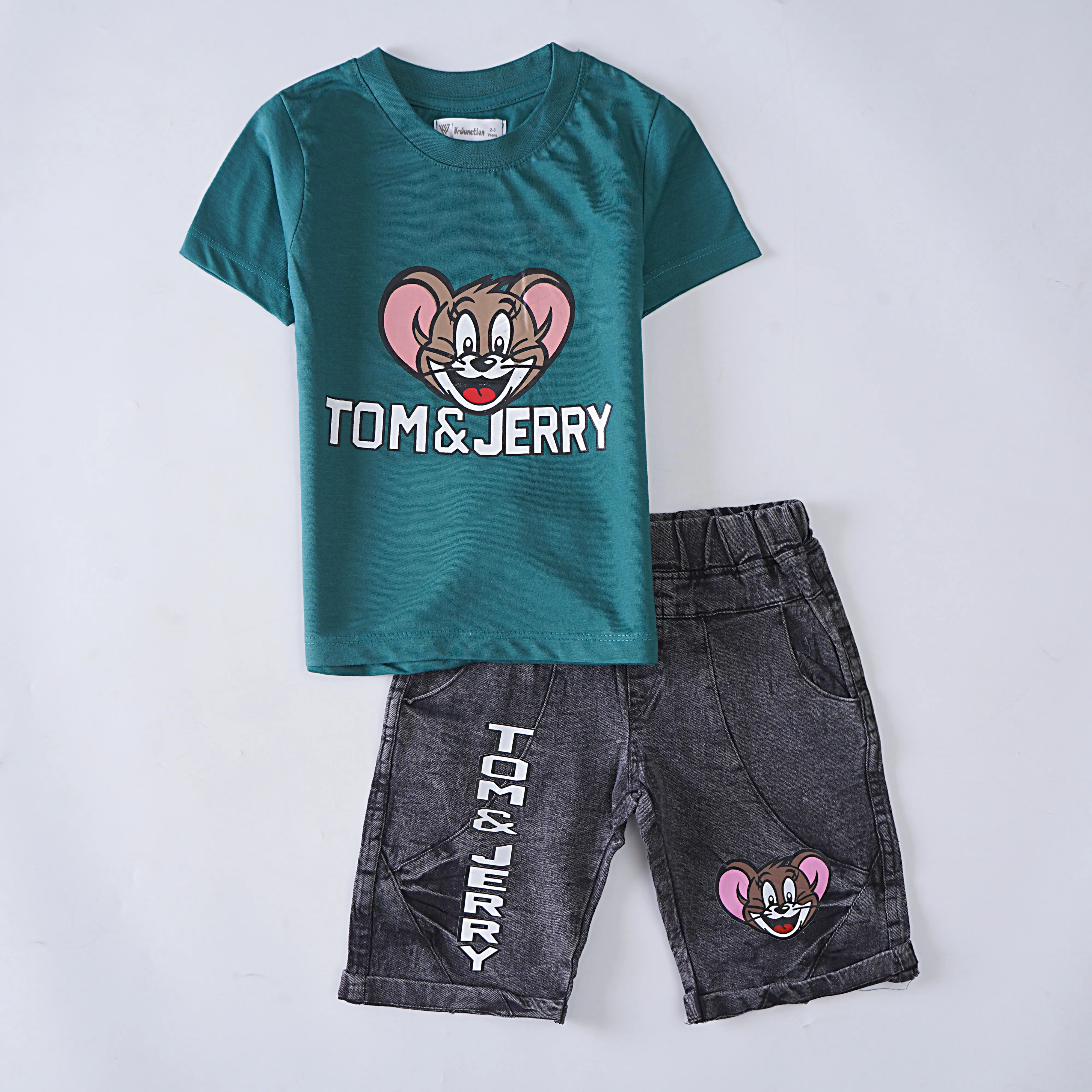 Boys Half Sleeves 2 Piece Suit (T & J)