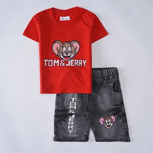 Boys Half Sleeves 2 Piece Suit (T & J)