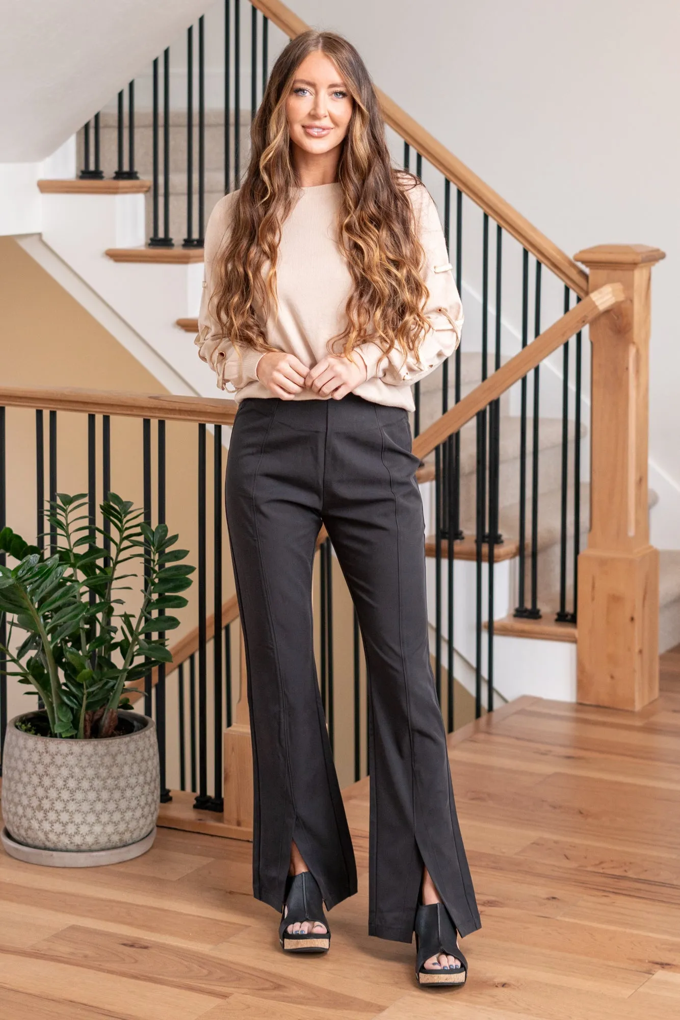 Brenda Ultra High Rise Flare Satin Pants