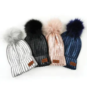 Britt's Knit Glacier Pom Hat