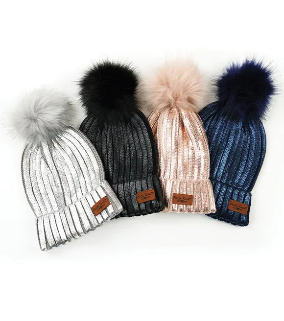Britt's Knit Glacier Pom Hat