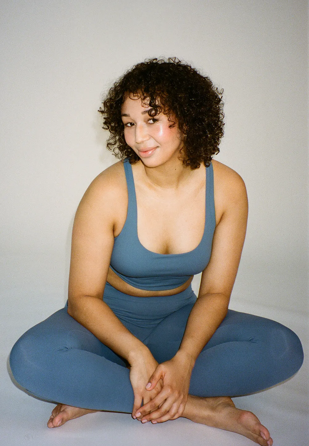 Butter Soft Sports Bra Seinna - bering sea