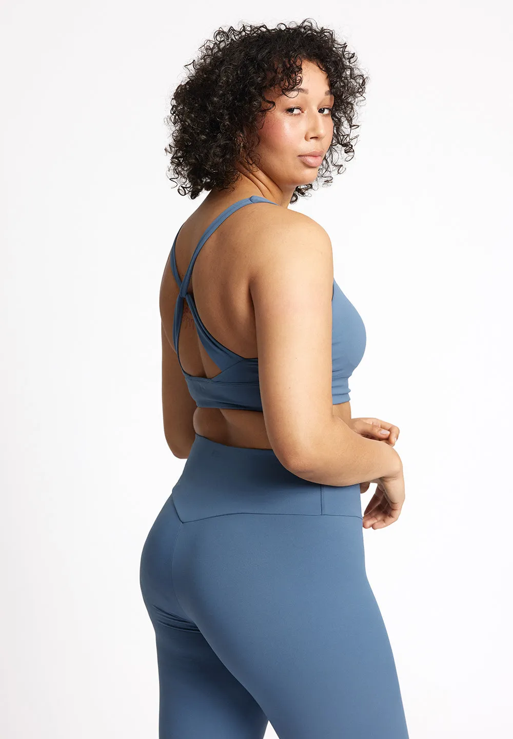 Butter Soft Sports Bra Seinna - bering sea