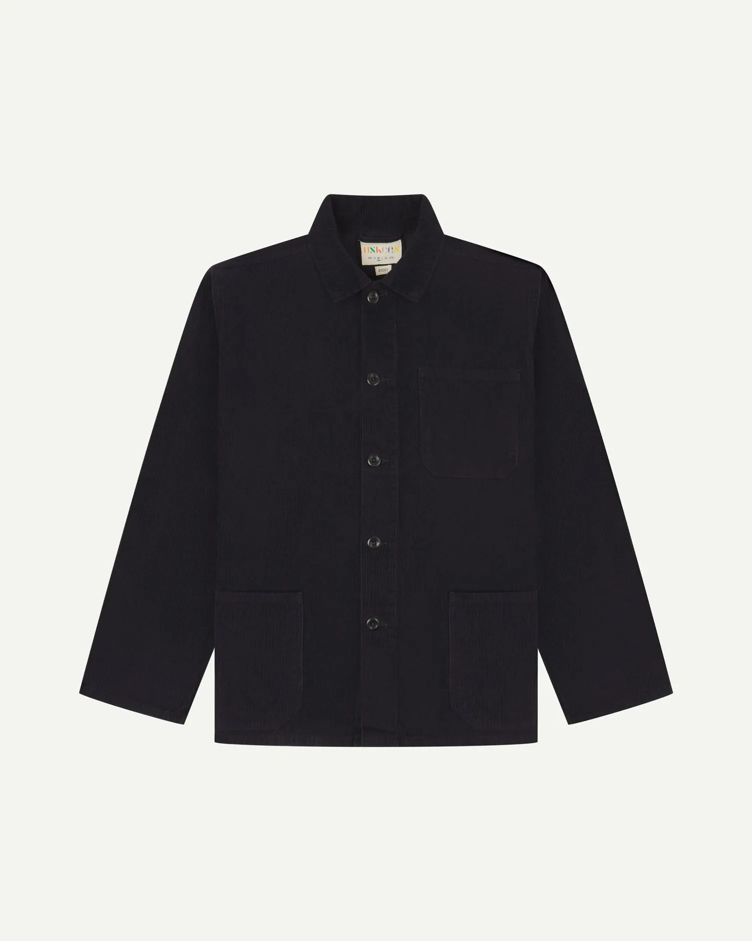 Buttoned Cord Overshirt - Midnight