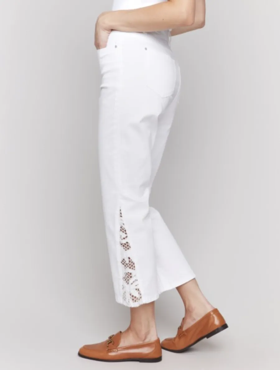 C5643-618A - Side Lace Detail Pant