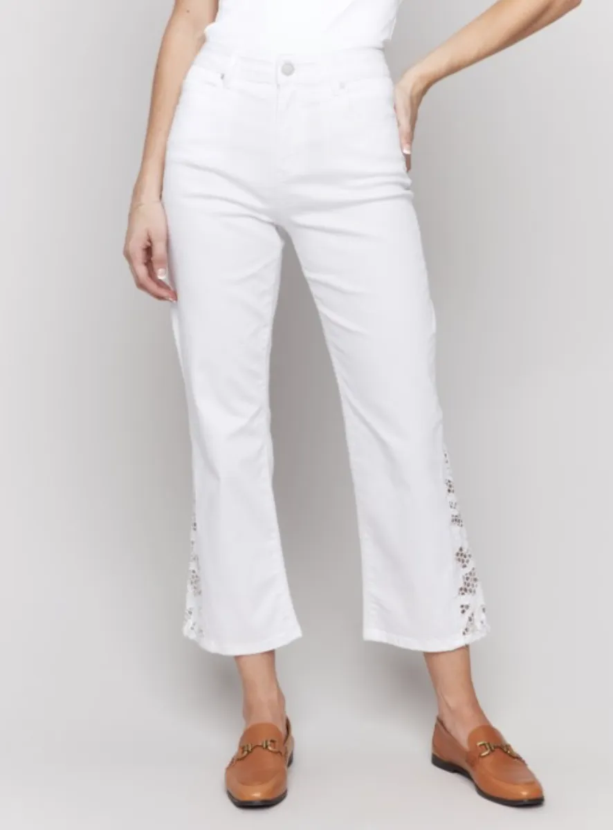 C5643-618A - Side Lace Detail Pant
