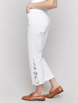 C5643-618A - Side Lace Detail Pant