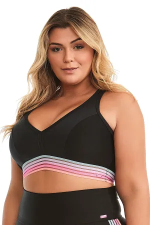Cajubrasil Plus Size Top Celebrate Black