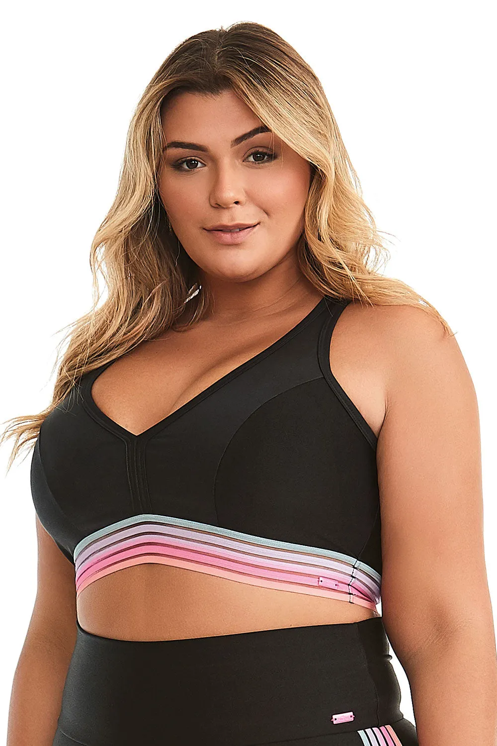 Cajubrasil Plus Size Top Celebrate Black
