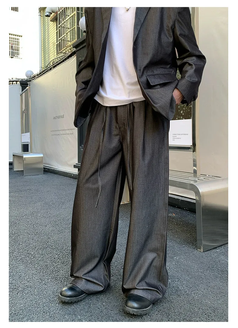 Casual Suit Jacket and Pants Set