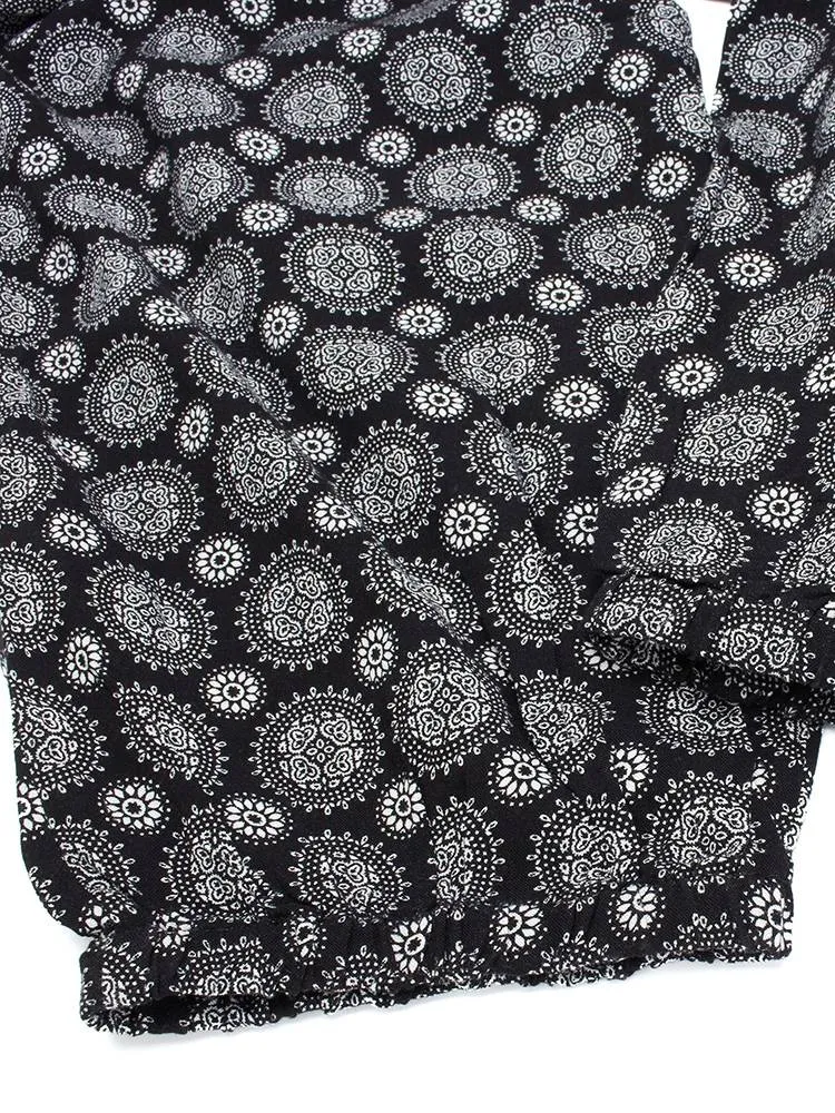Casual Women Pattern Print Bloomers Pants