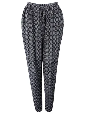 Casual Women Pattern Print Bloomers Pants